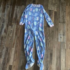Full Zip Footie Fleece Pajamas